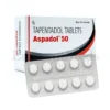 Aspadol 50 mg tapentadol tablets used for relief from moderate to severe acute pain