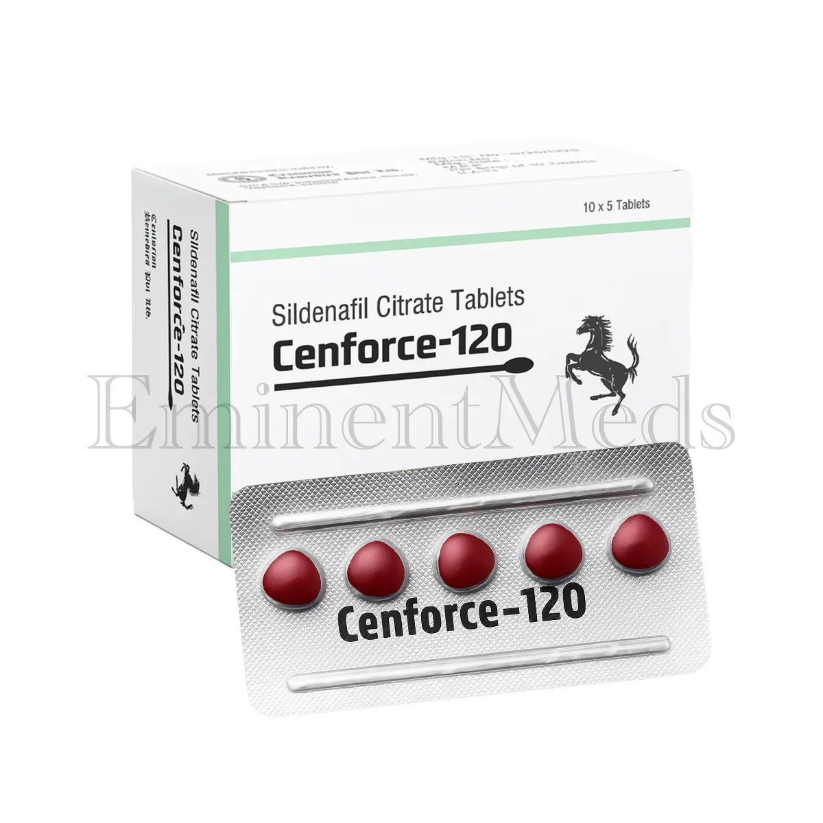 Cenforce 120 mg sildenafil tablets used to help improve erectile function in men with impotence