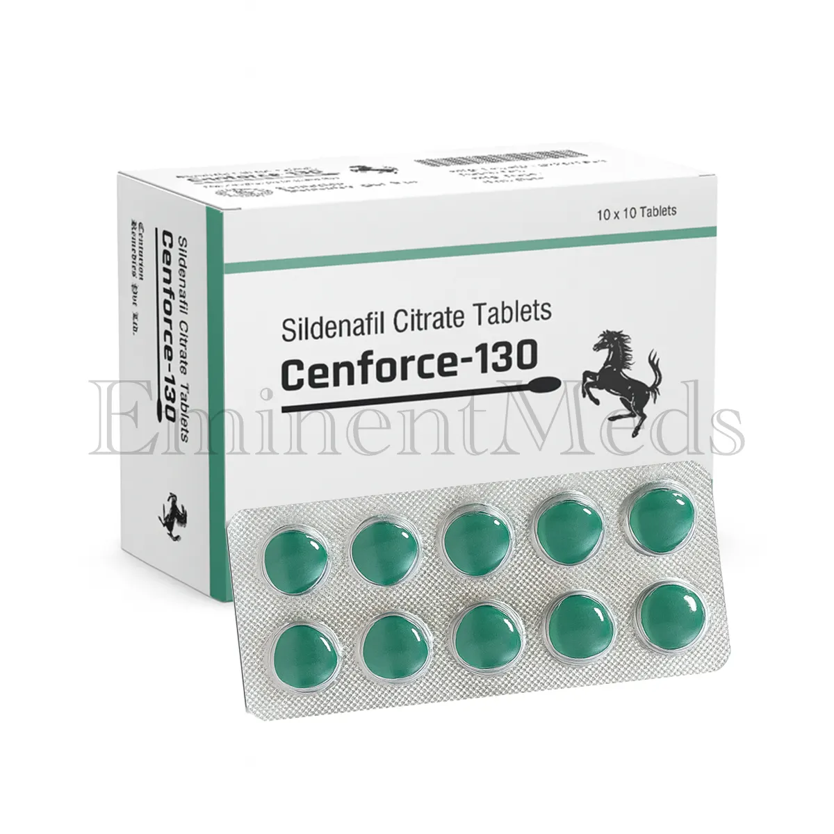 Cenforce 130 mg sildenafil citrate tablets used for managing erectile dysfunction in adult men