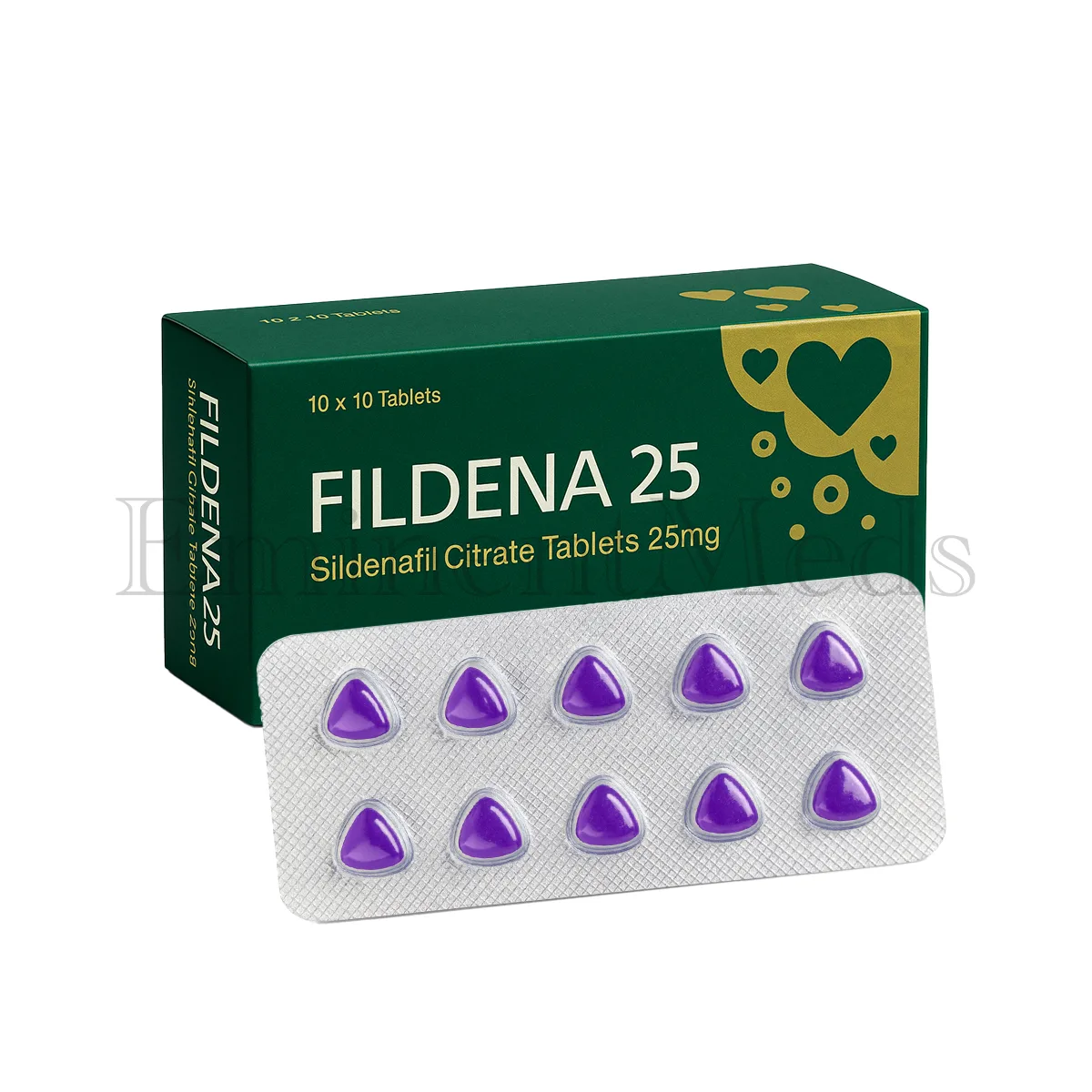 Fildena 25 mg sildenafil tablets used as a low-dose option for treating mild erectile dysfunction in men