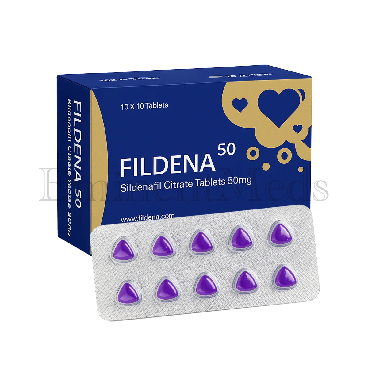 Fildena 50 mg sildenafil citrate tablets used to help treat mild erectile dysfunction in adult men