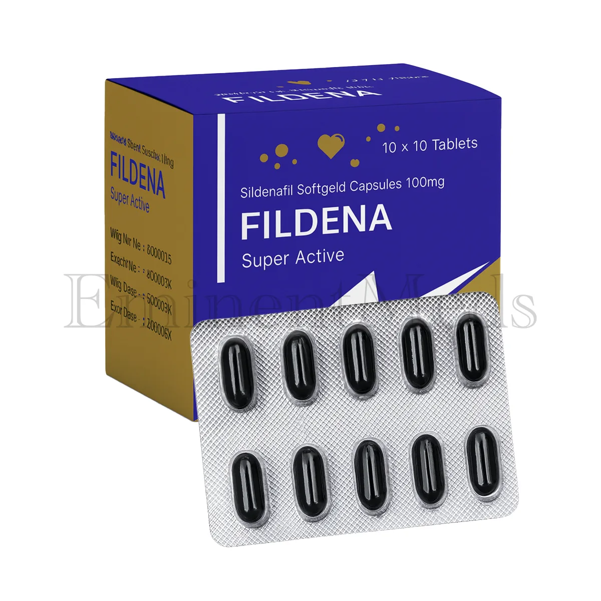 Fildena Super Active sildenafil soft gelatin capsules used for fast-acting erectile dysfunction support