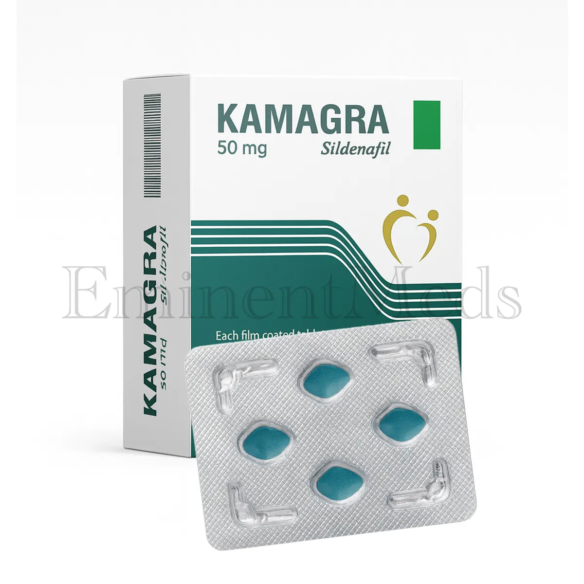 Kamagra 50 mg sildenafil tablets used for treating mild to moderate erectile dysfunction in adult men