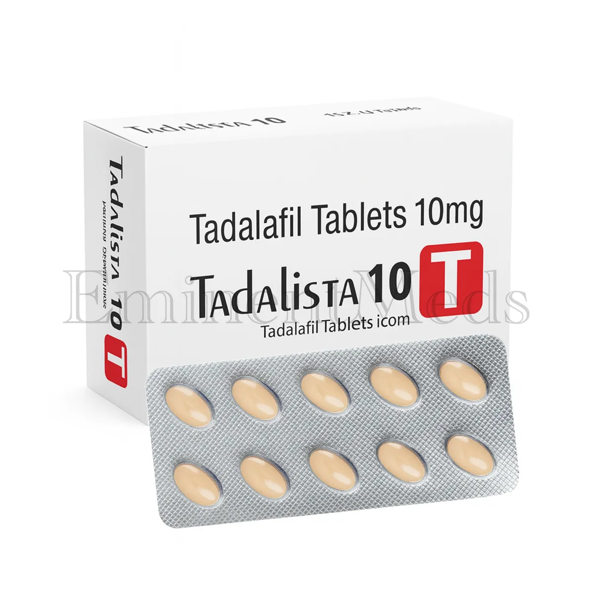 Tadalista 10 mg tadalafil tablets used for mild erectile dysfunction and improved erectile performance in men