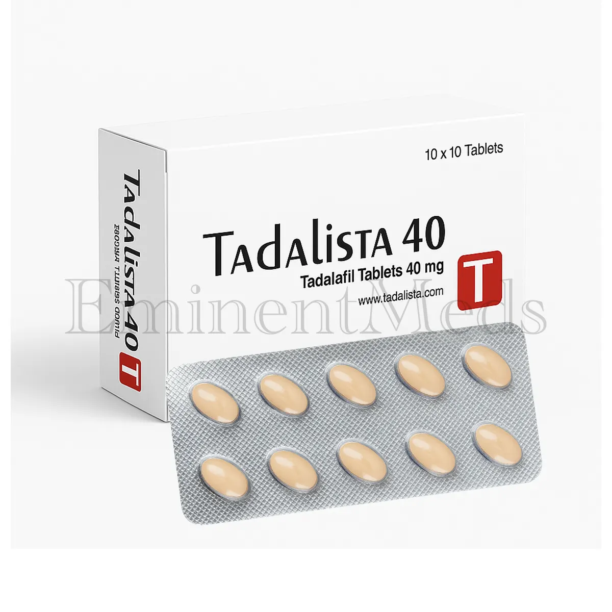 Tadalista 40 mg tadalafil tablets prescribed to help manage erectile dysfunction and improve sexual performance