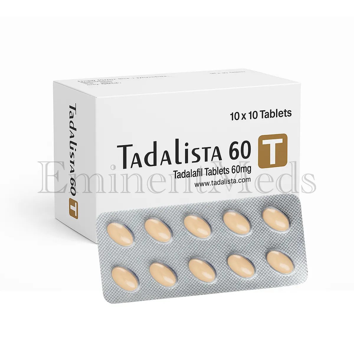 Tadalista 60 mg tadalafil tablets used to help treat erectile dysfunction and improve erection quality in men