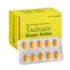 Tadalista Super Active tadalafil softgel capsules used for effective erectile dysfunction treatment in men