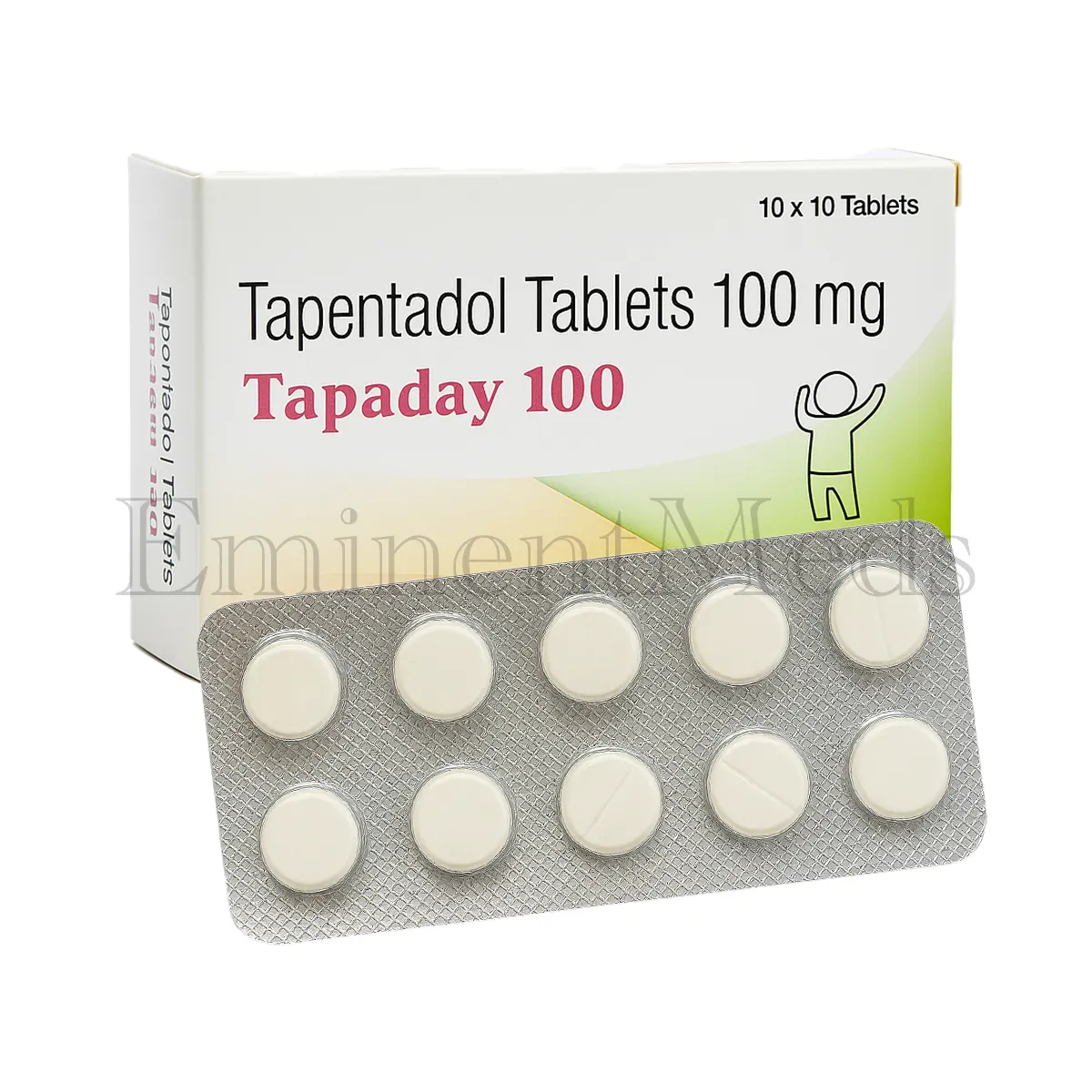 Tapaday 100 mg tapentadol tablets used for treating moderate to severe pain in adult patients