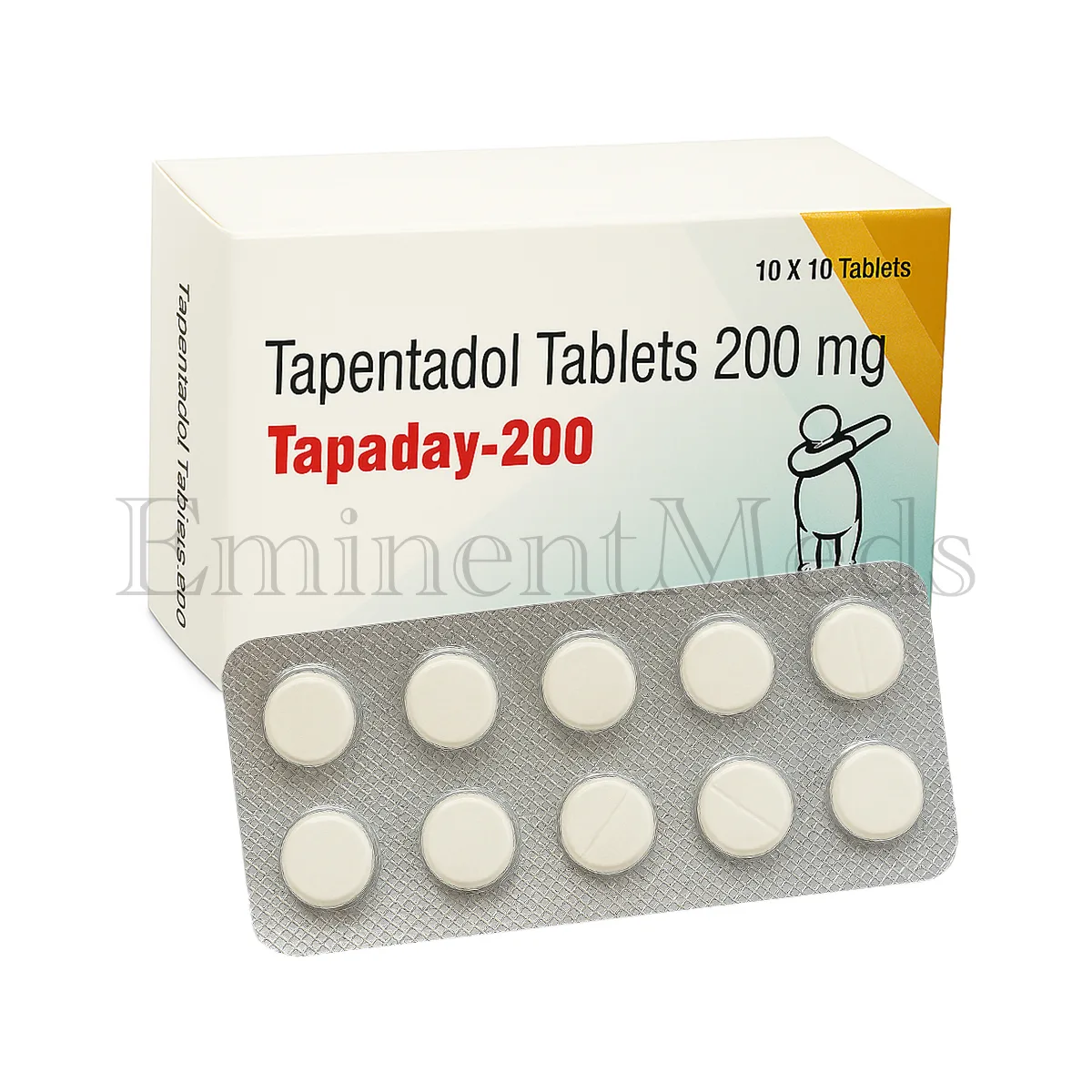 Tapaday 200 mg tapentadol tablets used for managing severe pain in adults