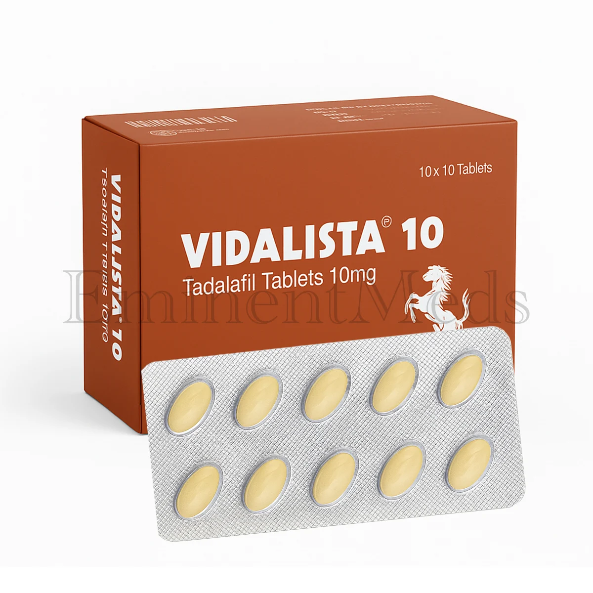 Vidalista 10 mg tadalafil tablets used for mild erectile dysfunction and improved erectile function