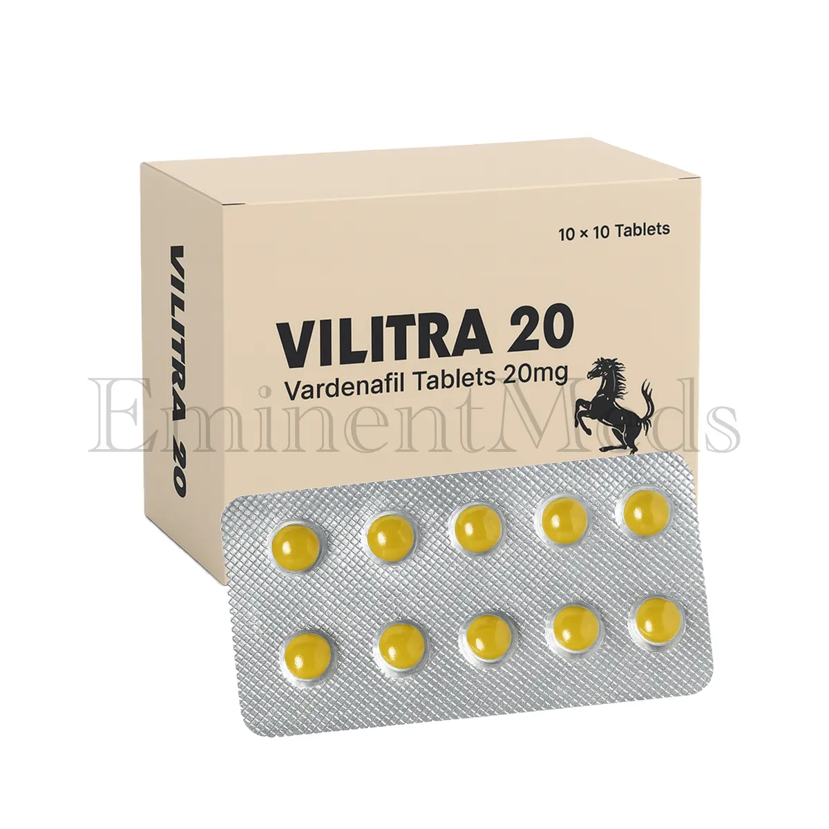 Vilitra 20 mg vardenafil tablets used to help men treat erectile dysfunction and improve sexual performance