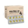 Vilitra 40 mg vardenafil tablets used to support treatment of erectile dysfunction in adult men